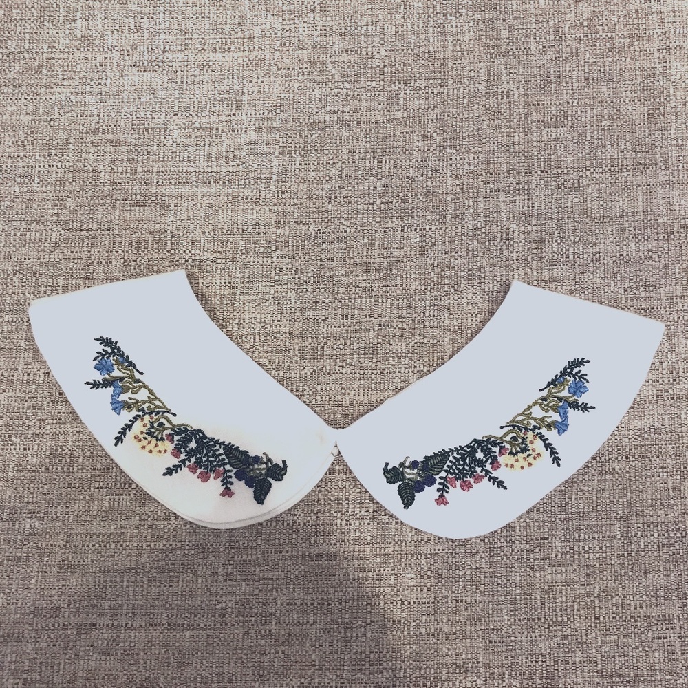 Son De Flor Embroidered Dress/Shirt Collar